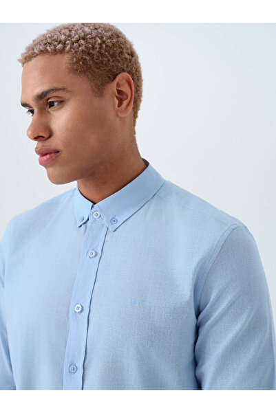 Loft Regular Fit Açık Mavi Erkek Gömlek LF2037403