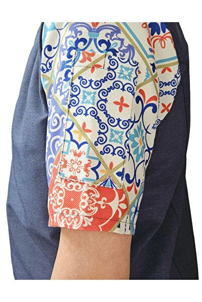 Ant Rotagrup Üniforma ve İş Elbiseleri Jachetă unisex pentru bătători - Motiv ceramică cu mâneci scurte Serviciu de bucătărie de vară