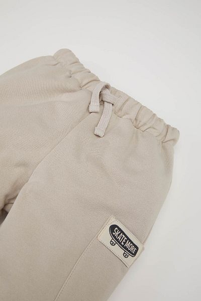 DeFacto Baby Boy Label Printed Sweatpants with Elastic Waist D7635A524Wn