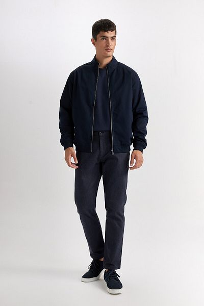 DeFacto Slim Fit Slim Fit Stand яка и цип D7338Ax