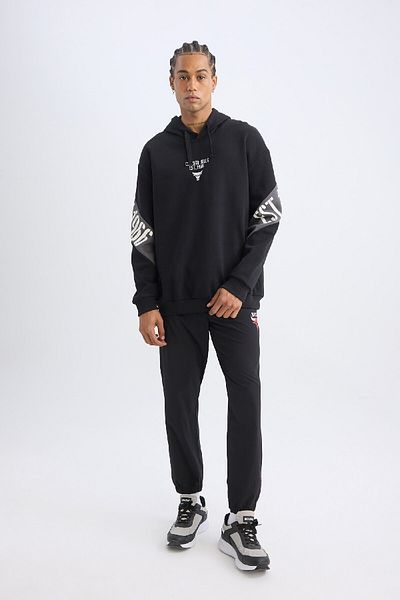 DeFacto Slim Fit Jogger αθλητική φόρμα NBA Chicago Bulls ελαστικό πόδι με τσέπη D5631ax24au