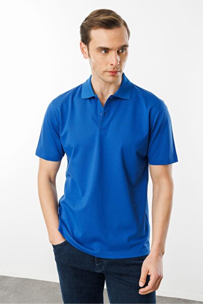 Desen Triko Ανδρικό μπλουζάκι πόλο A.Parlement Mercerized Collar Pique