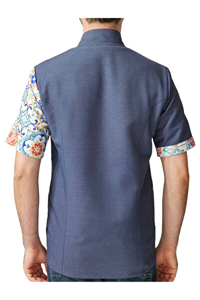 Ant Rotagrup Üniforma ve İş Elbiseleri Jachetă unisex pentru bătători - Motiv ceramică cu mâneci scurte Serviciu de bucătărie de vară