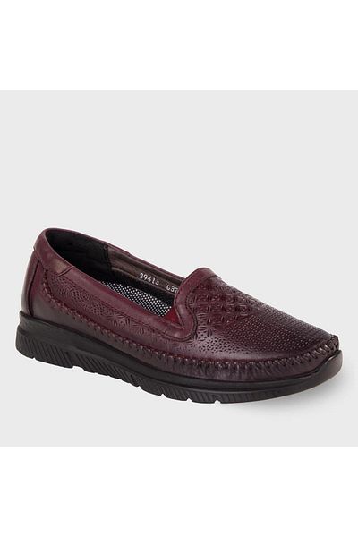 Forelli 29413 Pantofi de damă din piele naturală roșu Claret