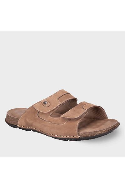 Forelli 49107-G Ανδρικές παντόφλες από γνήσιο δέρμα Zayn Kum Nubuck