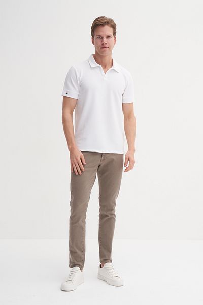 Cazador Men's Cazador Premium Summer Slim Fit Cut Polo Neck Custom Pattern T-Shirt