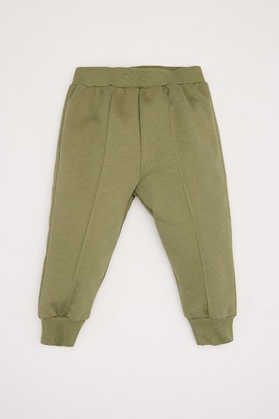DeFacto Crew Neck Printed Sweatshirt and Elastic Waist Sweatpants for Baby Boy 2-Piece Set - D7664A524Wn