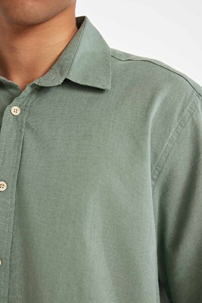 DeFacto Relax Fit Yazlık Poplin Kısa Kollu Gömlek D8352ax24hs
