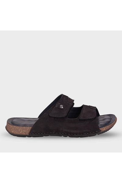 Forelli 49107-G Ανδρικές παντόφλες από γνήσιο δέρμα Zayn Black Nubuck