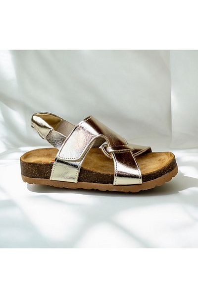 JOJO KIDS Girl's Genuine Leather Cork Sandals , Orthopedic Sandals , 100%100 Leather Sandals