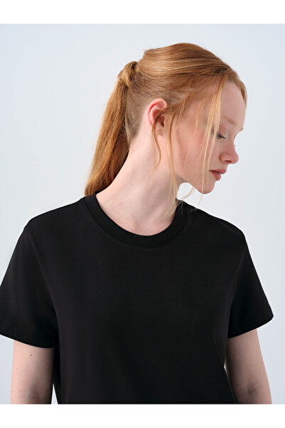 Loft Γυναικείο μπλουζάκι μαύρο Lf 2036285 Λευκό W Tss LF2036285-Μαύρο