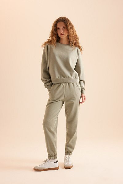 DeFacto Regular Fit Regular Fit Basic Thick Fleece Σετ φόρμας D8022axns