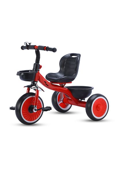 MG Tricycle for Kids with a Front & Rear Basket, Bell and Color Wheels for Boys & Girls for 2 to 6 Y