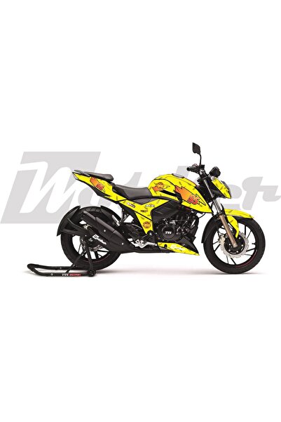 Motiker APACHE RTR 200 Kaplama Sticker Etiket Modeli McQueen Sarı