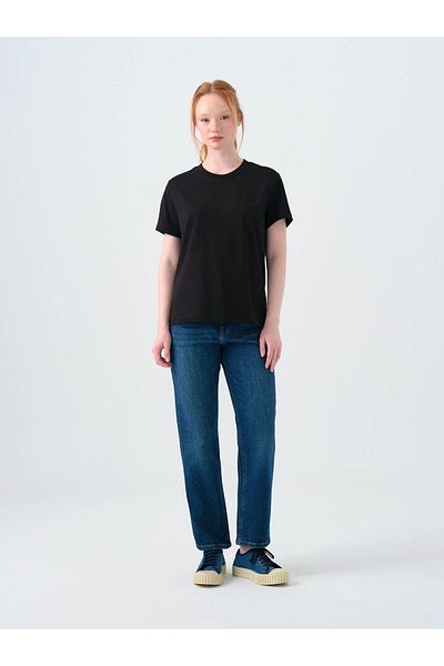 Loft Tricou negru pentru femei Regular Fit LF2036285