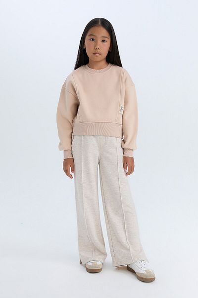 DeFacto Girl's Wide Leg Elastic Waist Sweatpants D6480A8Ns