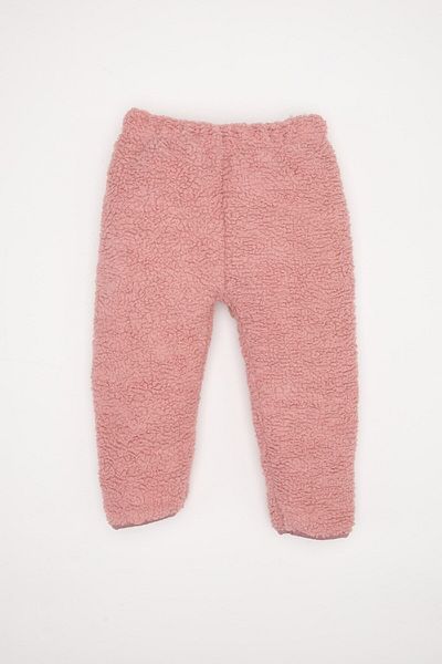 DeFacto Plush Zip-Up Sweatshirt and Elastic Waist for Baby Girl - D6706A5