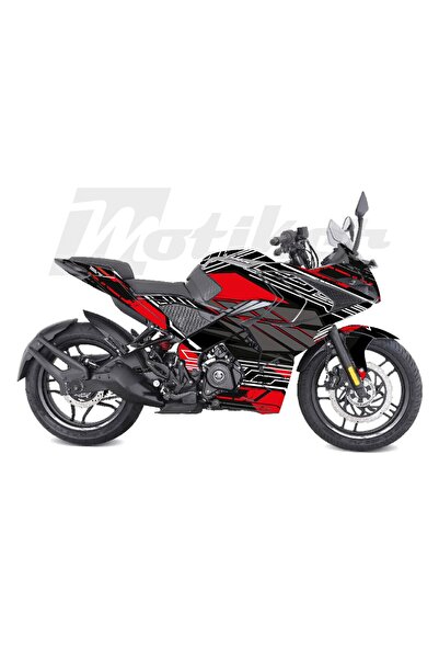 Motiker Bajaj RS200 K'night Model Parçalı Motosiklet Kaplama Sticker Etiket M...