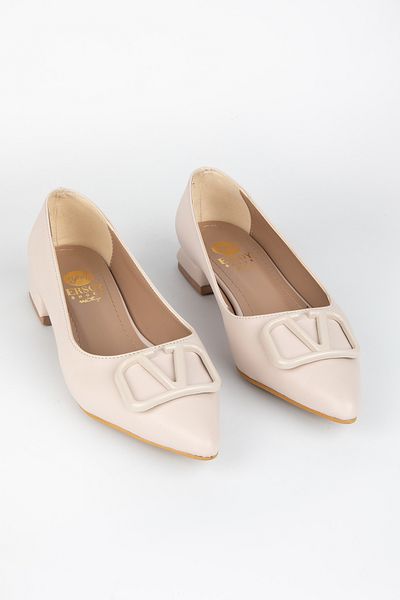 muhhu moda Let's Take It Daily, 2 cm High, Skin Material, Ballerinas,