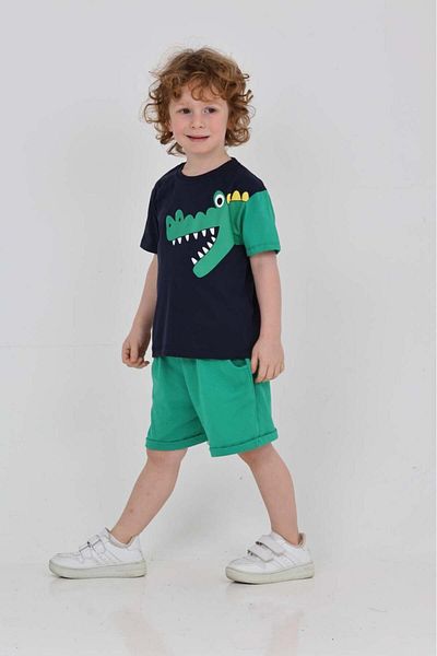 Mrs.idea Swimming Crocodile t Boys 2 Piece Set
