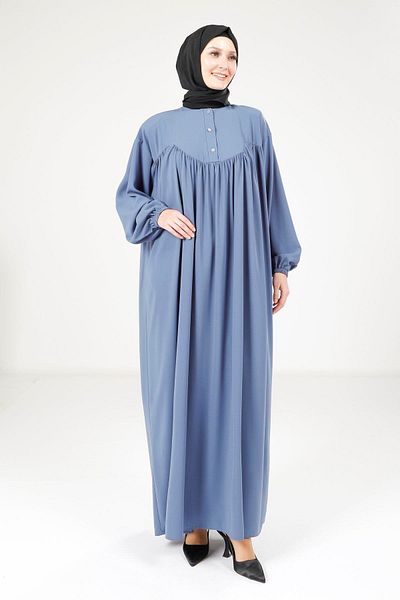 Beyza Casual Indigo Color Φόρεμα 9225