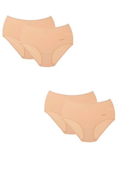 Kom Women's High Waist Body Tightener 4 Pieces Cotton & Modal Lk.01.09.Ll.0382