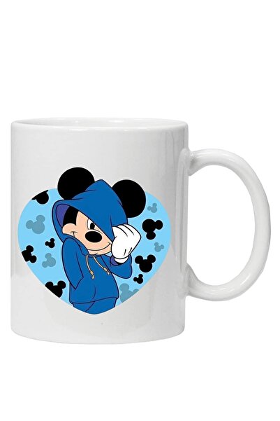 OEM Εξατομικευμένη λευκή κούπα με τον Μίκυ Μάους, INOVATIX®. 330 ml