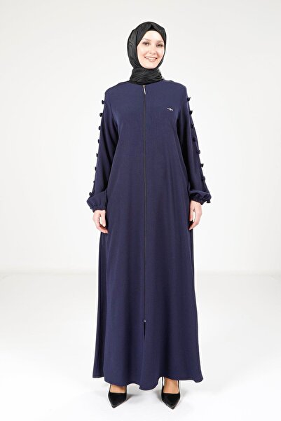Beyza Фераце з деталями на рукавах, темно-синього кольору, 9164