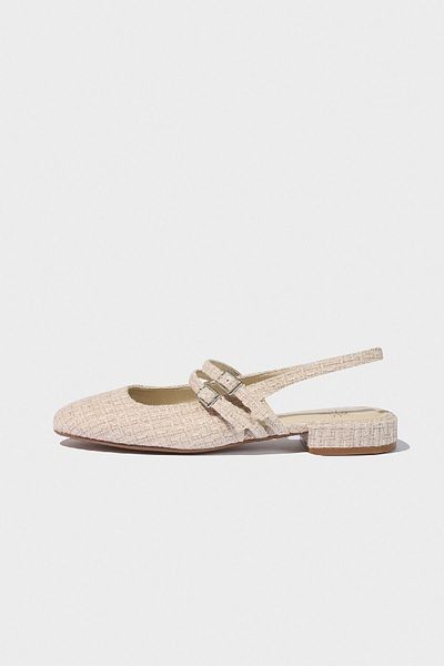 DeFacto Damen-Ballerina-Sandalen mit flacher Sohle D8964AX25SM