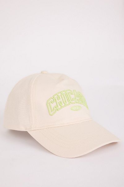 DeFacto Girl's Embroidered Cotton Cap Hat D8432A825Sm