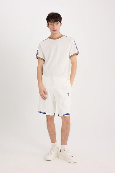 DeFacto 100% Baumwolle Regular Fit Rundhalsausschnitt Kurzarm Pique T-Shirt C2563ax25sp