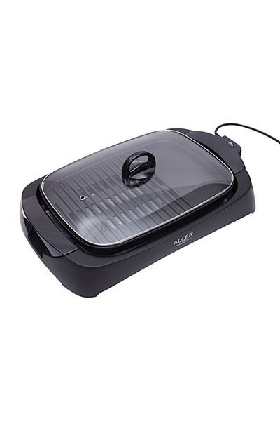 adler Gratar electric cu capac din sticla AD 6610, Putere 2200 W