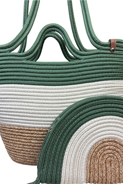 MaVaux Τσάντα συμπλέκτη και τσάντα ώμου Mira με διπλό φερμουάρ