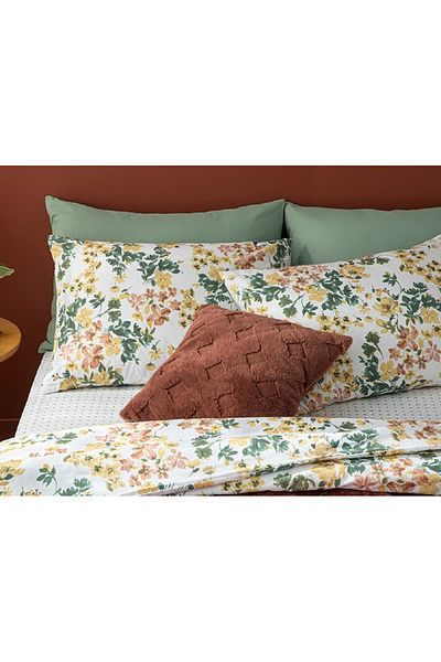 English Home Romantic Ivy Easy-Iron Μαξιλαροθήκη 2 τεμαχίων Terracotta