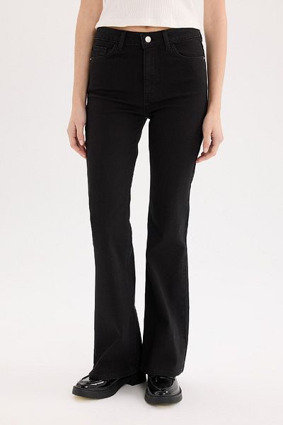 DeFacto Mia High Waist Straight Leg Pocketed Jean Pants D6639Ax25Sp