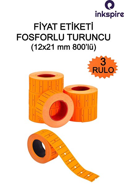 inkspire Oznaka cene narandžasta 800 komada 3 rolne 12x21 mm 3 komada aparat ...