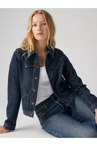 Levi's Jachetă din denim din bumbac cu buzunare duble 001YL-0000