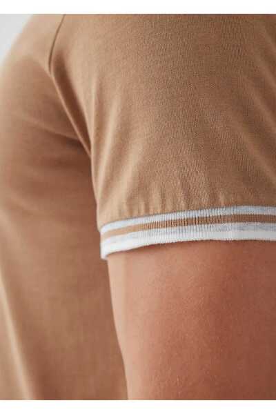 Boris Becker Λεπτομερή πλεκτά Alfriston Camel Color Stripe