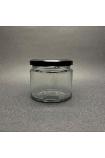 junibeliw 2pcs multipurpose glass bottle 330cc dessert magnolia sauce jar with metal lid 2x330cc