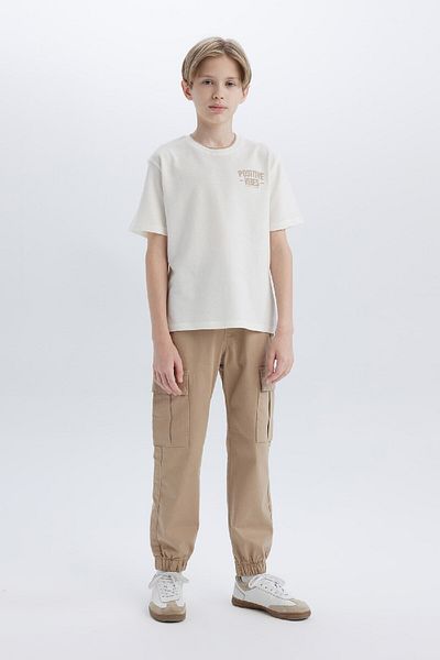 DeFacto Boys Cargo Jogger Standard Leg Gabardine Pants Z1572A625Sp