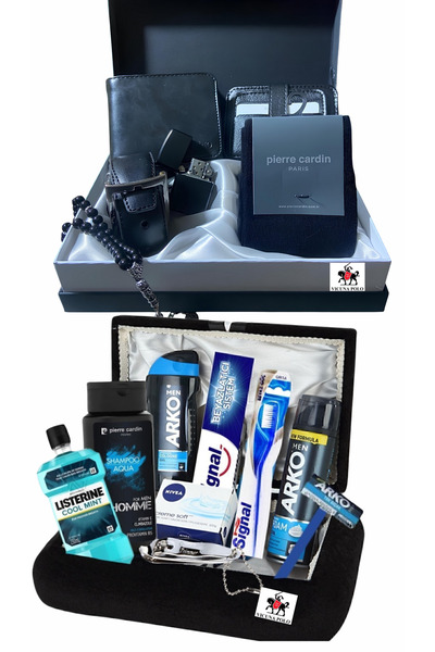 Pierre Cardin Damat bohçası için tıraş bakım ürünleri damat sandığı Kemer cüz...