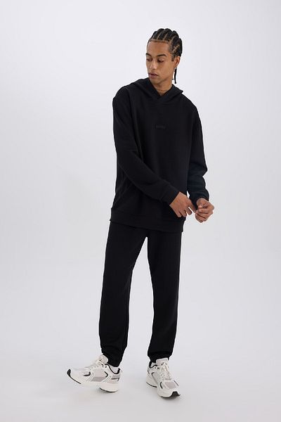 DeFacto Fit Sports Jogger αθλητική φόρμα - 6 Skuba πτυσσόμενο ύφασμα με κορδόνια ελαστικό πόδι