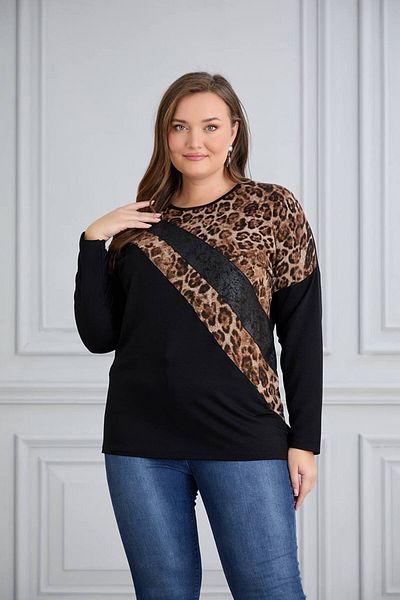 TUSSE Leather Cross Overted Oversized Tunic Bluz