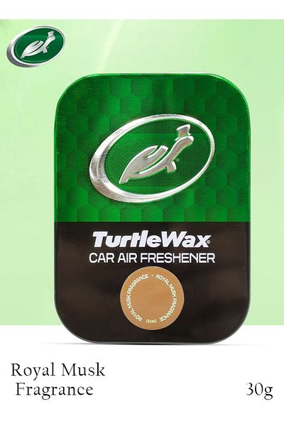 Turtle Wax Car Air Freshener Royal Musk Fragrance 30g, Long Lasting, Leak Proof, All Season Use
