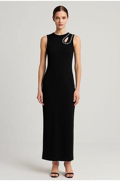 iyzi İyzi Damla Low-Cut Stylish Evening Dress
