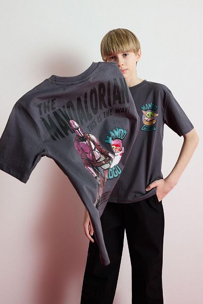 DeFacto Boys' Star Wars-Mandalorian Crew Neck Short Sleeve T-Shirt D9572A825Sm