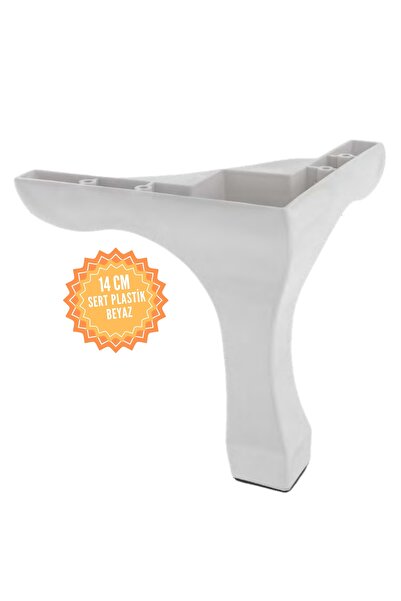 KOÇSAN Lükens 14 Cm Plastik Mobilya Ayağı, Lüks Metal Mobilya Ayak, Koltuk, Dolap, Şifonyer Ayak