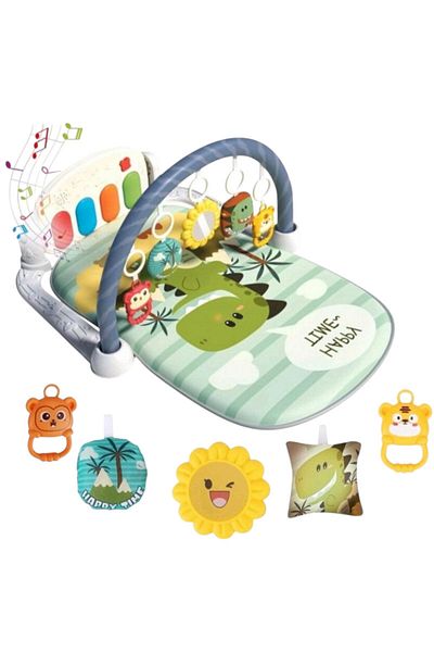 Homio Activity center, Homio, with 5-in-1 piano, multicolor, Dino