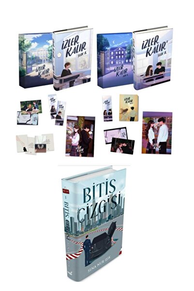 İndigo Kitap Bitiş Çizgisi Ciltli / İzler Kalır 1 İzler Kalır 2 Ciltli Set