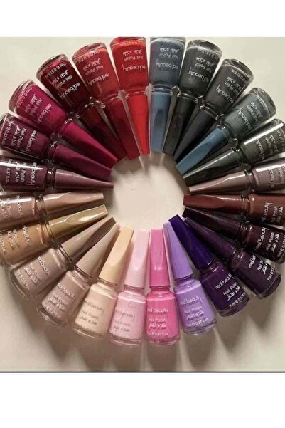 real beauty ريال بيوتي مجموعة طلاء أظافر من 24 لوناً متعدد الألوان